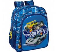 Shein Mochila Junior Adaptable Carro Hot Wheels "sonny" - Mochila Escolar Licencia Oficial - Diseño Ergonómico - Amplio Espacio De Almacenamiento - Bolsillo