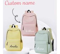 Shein Mochila personalizada con nombre personalizado o saludos festivos. Crea tu propia mochila exclusiva. Esta nueva mochila de vuelta al colegio presenta