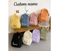 Shein Mochila personalizada con nombre personalizado o saludos festivos. Crea tu propia mochila exclusiva. Esta nueva mochila de vuelta al colegio presenta