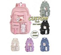 Shein Mochila personalizada, se puede imprimir un nombre personalizado o saludos festivos. Crea tu propia mochila exclusiva. Con diseño de moda, casual, mul