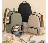 Shein Mochila portátil 2 en 1 y bolsa de almuerzo aislada - Mochila de moda diseñada para adolescentes. Mochila multifuncional para desplazamientos, viajes,