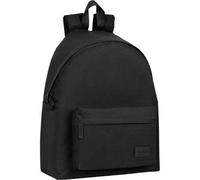 Shein MOCHILA SAFTA BASIC NEGRO - Mochila Amplio Espacio de Almacenamiento - Diseño Ergonómico y Cómodo - Bolsillos Multifuncionales - Ideal para Viajes y E