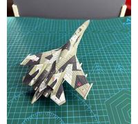 Shein Modelo de avión de combate Su-35, escala 1:100, requiere ensamblaje manual, adecuado para colección, como regalo para amigos o familiares, incluye un