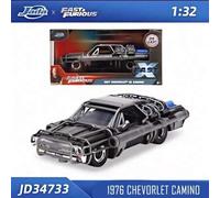 Shein Modelo de coche de carreras de simulación 1:32 de la película NISSAN SKYYLINE GT-R(RCNR33)/DODGE CHARGER 2006 de aleación. Carrito de colección empaqu