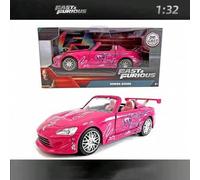 Shein Modelo de coche de carreras de simulación a escala 1:32 de la película NISSAN SKYLINE GT-R (RCNR33)/DODGE CHARGER 2006, coche de juguete con detalles