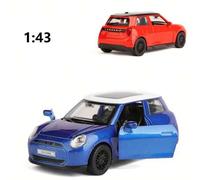 Shein Modelo de coche de juguete de miniatura Cooper S Alloy a escala 1:43, vehículo de juguetes coleccionable para niños, coche juguete con fricción para c