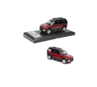 Shein Modelo de coche de simulación de aleación 1:43 Land Rover Defender110, con tapa antipolvo, puerta que se puede abrir y cerrar, diseño de empujar y tir
