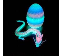 Shein Modelo de Huevo de Dragón Brillante Impreso en 3D, Estructura Interna Flexible, Juguete Anti-Estrés ADHD Impreso en 3D, Regalo de Fantasía Sorpresa