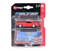 Shein Modelos de coches a escala 1:64 de aleación fundida a presión Bburago con licencia oficial - Audi R8/Ford Mustang GT/Corvette Stingray/Camaro Z28 | Mi