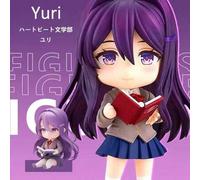 Shein Modelos de figuras articuladas de Doki Doki Literature Club!, de aproximadamente 10 cm de altura, Monika, Sayori, Natsuki, Yuri, figuras decorativas d