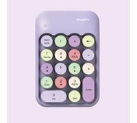 Shein MOFii X910 Teclado inalámbrico digital de 2.4G, teclas redondas retro, silencioso, portátil para computadora portátil, oficina y contabilidad