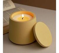 Shein Molde de silicona cilíndrico DIY para hacer latas de almacenamiento, molde grande trapezoidal con tapa para hacer jarras de cemento, yeso, resina, vel