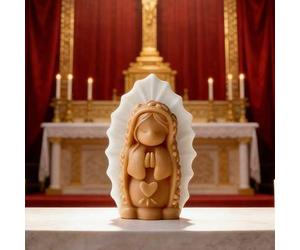 Shein Molde de silicona de niña rezando | Base en forma de rosa con forma de Virgen María | Exclusivo set de regalo ritual DIY | Puede hacer velas aromática