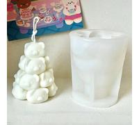 Shein Molde de silicona en forma de cerdo apilado hecho a mano DIY para derretir cera, bombas de baño, elaboración de jabón