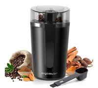 Shein Molinillo de café eléctrico negro AIGOSTAR de 200W, potente, apto para moler granos, hierbas y nueces, fabricante de polvo automático para el hogar y