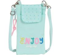 Shein Monedero Portamovil Reciclado Blackfit8 "enjoy" - Monedero Licencia Oficial - Diseño Compacto - Ideal Para Uso Diario - Material Resistente - Cierre