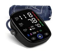 Shein Monitor de presión arterial electrónico automático de brazo superior digital de 2X120 memoria, esfigmomanómetro electrónico sin voz