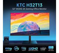 Shein Monitor para juegos KTC H32T13 de 32 pulgadas, frecuencia de actualización de 100 Hz, pantalla IPS 2K QHD de 2560 x 1440, 109 % sRGB, FreeSync y G-Syn