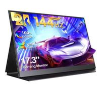 Shein Monitor portátil para juegos de 17,3" - QHD 2K, 144 Hz, IPS, 1000:1, 100 % sRGB, compatible con VESA