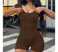 Shein Mono de mujer, efecto estilizador y conformador, cómodo para usar a diario, diseño apropiado para ir al trabajo, adecuado para otoño, atuendo escolar