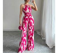 Shein Mono de tela estampada con envolvente frontal para mujer, diseño que define la cintura para usar en ocasiones elegantes, ya sea de fiesta o diario