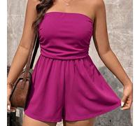 Shein Mono Talla Grande, Casual & Elegante Para Vacaciones & Uso Diario Conjunto de Dos Piezas Petite