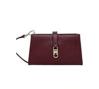 Shein Monogram Women's Crossbody Bag Burgundy