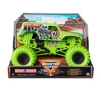 Shein Monster Jam - Monster Truck Grave Digger Oficial - Coches de Juguetes de Metal Escala 1:24-6069137 - Coches para Niños - Juguetes Niños 3 Años + - ✅ E