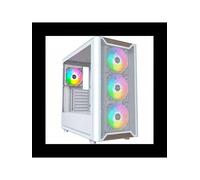 Shein MONTECH XR Wood,Genuine Black Walnut Front, ATX Mid-Tower PC Gaming Case, Glass Side Panel, 4 x 120mm GF120 ARGB PWM Fans Pre-Installed, White