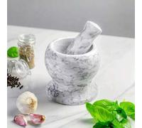 Shein Mortar And Pestle Set, Marble Mortar & Pestle Set,Stone Grinder, Suitable for Pills, Spices, Easy to Grip, Easy to Clean, Less Effort, Easy Fine Grin