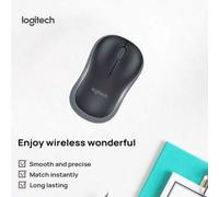 Shein Mouse inalámbrico M185, plug & play, batería de larga duración, diseño ligero, esencial para oficina, acabado gris