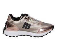 Shein MTNG | Zapatillas Mustang Zinc para Mujer - Deportiva en Color Dorado con Detalles en Rosa - Sneakers con Cordones - Plantilla Extraíble con Tecnologí