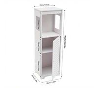 Shein Mueble de baño con cajones, mueble de baño estrecho con cajones, estantería con cajones para baño, salón, comedor, cocina, 28 x 25 x 90 cm, hasta 2,5