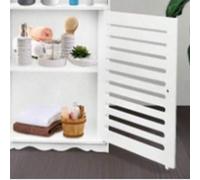 Shein Mueble de baño, tres armarios de baño, mueble de baño blanco de 38*28*80cm, mueble auxiliar de inodoro fabricado en material PVC