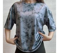 Shein Mujeres Camiseta suelta y grande Cuello redondo Manga corta Tops de movimiento Blusa casual Estilo Y2K 2024 Camiseta básica