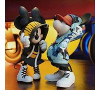 Shein Muñeca de Mickey Mouse de la Tormenta Mágica de Disney Mickey y Minnie, adorno de dibujos animados lindo para decorar el porche, la mesa o como regalo