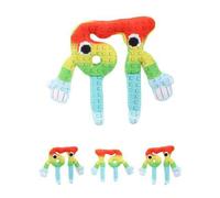 Shein Muñeco de peluche arcoíris de 24 cm/9.44 pulgadas No. 67 que roba tu cerebro, estampado de arcoíris, brazos y piernas largos, animal de peluche, muñec