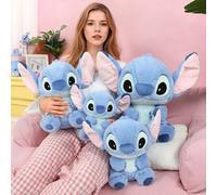 Shein Muñeco de peluche de Lilo y Stitch, modelo de muñeco de peluche de dibujos animados, peluche de Stitch de anime, almohada de peluche para dormir, ador