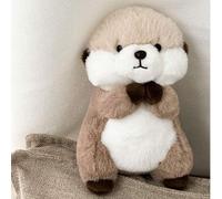 Shein Muñeco de peluche de nutria marina de 26 cm/10,24 pulgadas, lindo y suave, adecuado para niños, un gran regalo de cumpleaños para niños y niñas. Esta