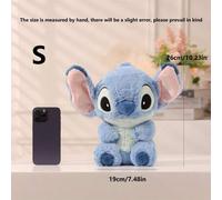 Shein Muñeco de peluche de Stitch de Disney, juguete de peluche, adorno, decoración de dormitorio de dibujos animados Kawaii, muñeco de peluche relleno, reg