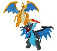 Shein Muñeco de peluche Mega XY Charizard de Pokémon, figura de anime de monstruos de bolsillo, juguete de felpa animal, adecuado como regalo de cumpleaños