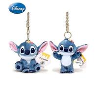 Shein Muñeco de peluche oficial de Stitch, colgante de muñeco de Stitch, llavero de coche, accesorio para mochila, colgante de pareja, regalo de cumpleaños,