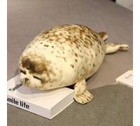 Shein Muñeco de peluche realista de foca de 35 cm, que se asemeja a un león marino, muñeco de peluche de animal marino, muñeco de peluche relleno de animal
