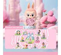 Shein Muñecos ciegos de la colección creativa de juguetes y adornos de Pop Mart Labubu, que se pueden usar como regalos para días festivos