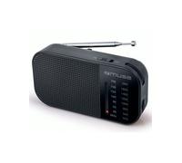 Shein Muse M-025 R Negro Radio ANALÓGICA Am/FM PORTÁTIL con Altavoz Integrado
