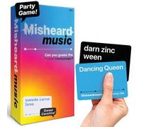 Shein Música mal escuchada: la canción o el artista con 500 tarjetas de letras sin sentido, un juego de música y cartas hilarante y súper divertido para adu