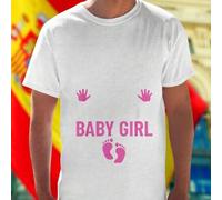 Shein MY FIRST FATHER S DAY WITH MY BABY GIRL Camiseta Hombre Regalo Día del Padre Papá e Hija Ropa Casual Familiar Moda Confortable Oferta Especial Idea Or