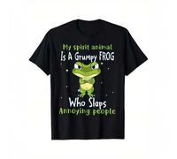 Shein My Spirit Animal Is A Grumpy Frog T-Shirt