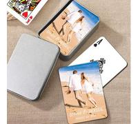 Shein Naipes personalizados - Baraja de 52 cartas - 4 estilos, personalizada con tu foto o diseño / Agrega texto a las cartas de póker, perfecta para el Día
