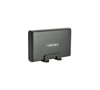 Shein NATEC NKZ-0448 NKZ-0448-Caja Externa Rhino para Disco Duro 3,5" USB 3.0 Sata Negra, Aluminio, 3.5
